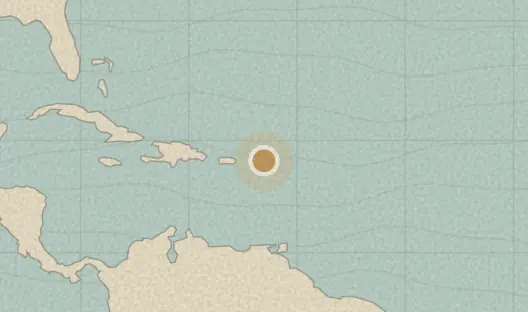 Map of the area covered by the Anguilla districts quiz