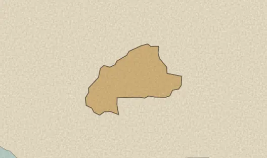 Map of the area covered by the Burkina Faso provinces quiz