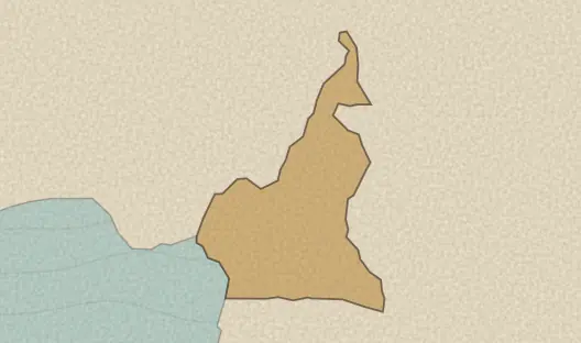 Map of the area covered by the Cameroon provinces quiz