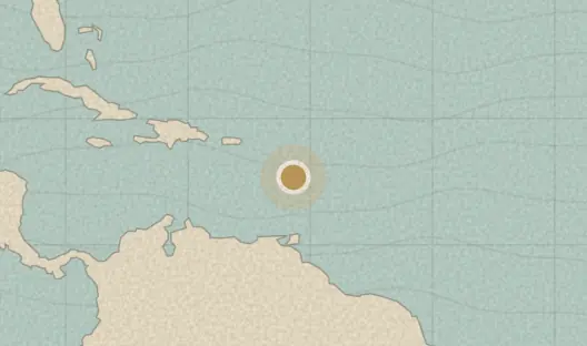 Map of the area covered by the Dominica parishes quiz