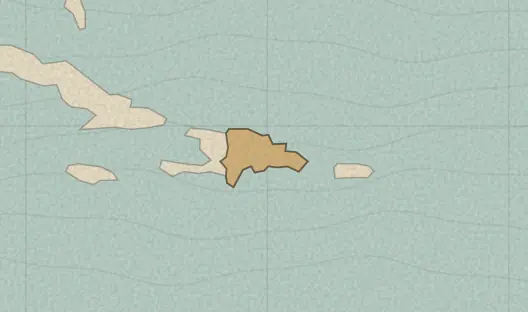Map of the area covered by the Dominican Republic provinces quiz
