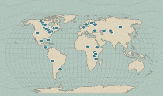 Map of the area covered by the Lakes quiz