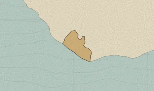 Map of the area covered by the Liberia counties quiz