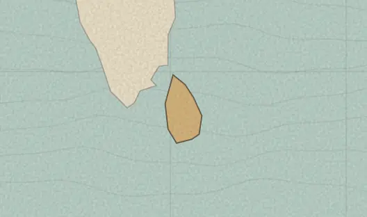 Map of the area covered by the Sri Lanka districts quiz