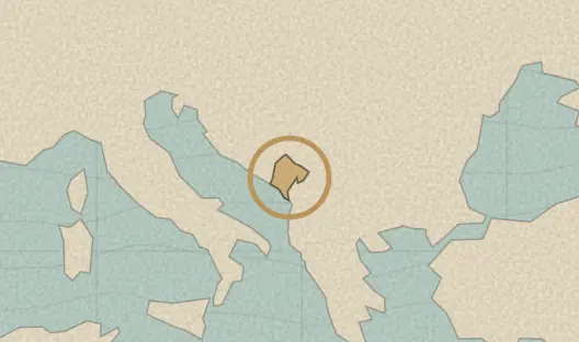 Map of the area covered by the Montenegro municipalities quiz