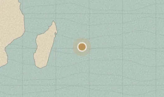 Map of the area covered by the Mauritius regions quiz