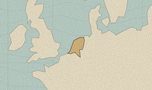 Map of the area covered by the Netherlands provinces quiz