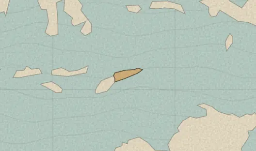 Map of the area covered by the East Timor districts quiz