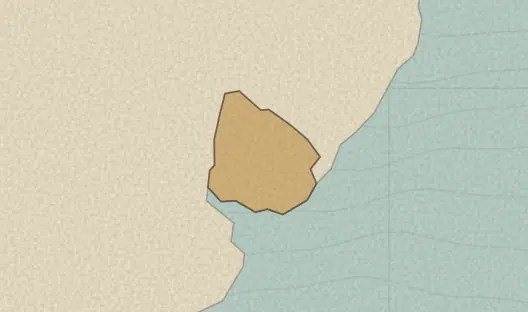 Map of the area covered by the Uruguay departments quiz